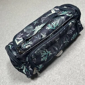Lug Trolley Kosmetik Reisetasche blau Muscheln Strand Seestern Ozean Kreuzfahrt - Bild 1 von 19
