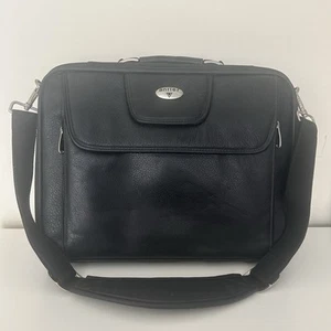 Geweih Aktentasche, Laptoptasche schwarz Leder mit Trageriemen - Bild 1 von 8