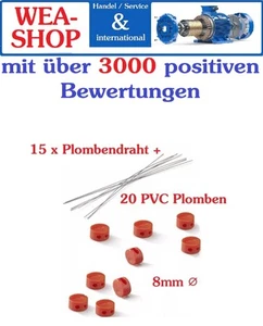 Plomben Draht 20 x Plomben Plomben + 15 x 20 cm Plomben Draht - Bild 1 von 2