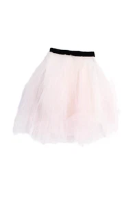 Milly Minis Childrens Girls Tulle A Line Skirt Ballet Pink Black Size 7 - Picture 1 of 5