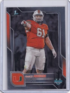 Francis Mauigoa 2025 Bowman Chrome University #29 Miami Hurricanes - Picture 1 of 2