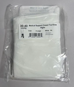 Ames Walker Soporte Médico XL Puntera Cerrada Hasta la Rodilla 30-40 mmHg P300 Blanco - Imagen 1 de 3