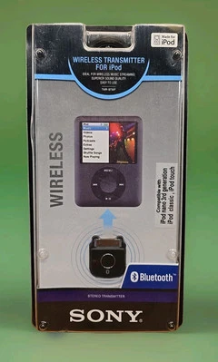 Sony Bluetooth Wireless Transmitter for iPod Black (TMR-BT8iP) Nano Classic Mini - Image 1 of 4