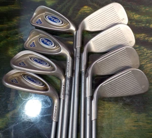 Ping G5 Black Dot Iron Set , 3 4 5 6 7 8 L S Regular Flex Awt Steel 1292088 - Picture 1 of 11