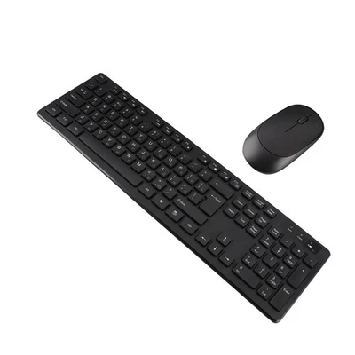 Wireless Keyboard Mouse Combo 2.4G Waterproof 104 Keys ABS 1600dpi Keyboard M AU - Image 1 of 4
