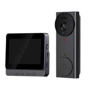 Wireless Video Doorbell Phone with 4 3 Inch Display and Long Battery Life - Picture 1 of 17