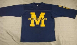 Años 80 De Colección Artex Mangas 3/4 Michigan Go Azul Camiseta Mediana M Azul Marino - Imagen 1 de 5