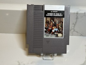 Where in Time is Carmen Sandiego - 1991 NES Nintendo Game - Cart Only - TESTED!