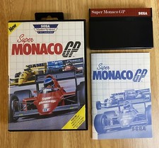 Super Monaco GP (Sega Master System) CIB NTSC US *RARE* TESTED NICE!