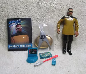 1993 Playmates Star Trek Next Generation GEORDI LA FORGE ABITO UNIFORME - Foto 1 di 2