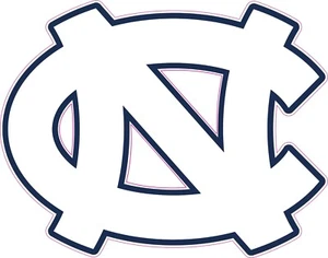 North Carolina Tar Heels Full Size Football Helmet Decals - Picture 1 of 3