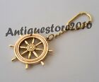 Antique Ship Wheel Key Chains Solid Brass Handmade Key Ring Best Gift Item