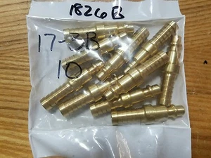 10 FOSTER 17-3b 3/8" ID HOSE BARB X 1/4" INDUSTRIAL Plug BRASS AIR FITTING - Picture 1 of 1