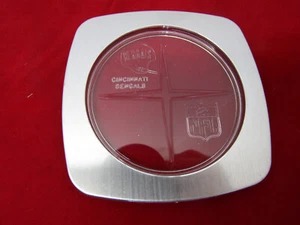 VINTAGE 1970's NFL FOOTBALL AFC TEAM COASTER CINCINNATI BANGLES MOLDED PLASTIC - Picture 1 of 1