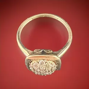 Anello di fidanzamento Alone Diamante Oro Giallo 14K Naturale Rotondo .38CT 6 - Foto 1 di 17