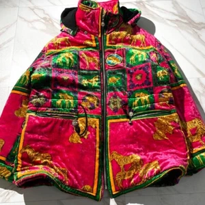 Versace Medusa Down Jacket Men's Multicolor Rare Size XL Men Pre-owned Japan FS - Picture 1 of 10