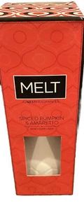 MELT FRAGRANCES SPIICED PUMPKIN AMARETTO Ceramic Reed Diffuser 3.4 OZ USA NEW - Picture 1 of 6