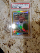 2010 Bowman Chrome Jose Altuve Prospects Gold 35/50 Psa 8
