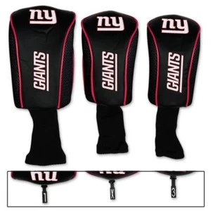 Paquete de 3 fundas para cabeza de palos de golf de cuello largo con logotipos bordados de New York Giants - Imagen 1 de 1