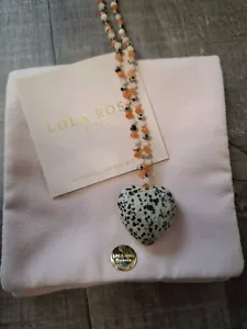 Collana con ciondolo cuore amore rosa Lola nuovo regalo festa amore compleanno - Foto 1 di 20