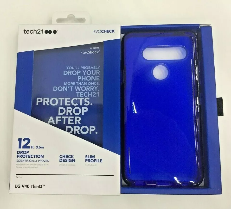 Tech21 EVO CHECK Case for LG V40 ThinQ - Midnight BLUE (T21-6809) - Image 1 of 1