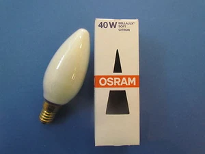 OSRAM BELLALUX KERZE CITR 40W SOFT CITRON E14 40W BELLA MADE IN FRANCE DIMMBAR - Bild 1 von 1