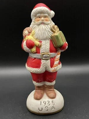 Estatuilla de Papá Noel de porcelana de colección Christmas Eve Inc edición limitada 1935 EE. UU. Foto 1 de 4