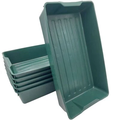 BURI Profi Gärtnerbox Pflanzschale Pikierschale 58x32x11 Pflanzwanne Saatschale grün