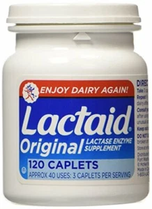 Dairy Digestion Support for Lactose Intolerance w/ Lactase (120 Caps) - Picture 1 of 4