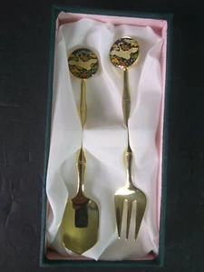 Vintage Hotel Lotte Korea - Duty Free Sammler Löffel & Gabel Schwan, mit Box ~ B3 - Bild 1 von 12