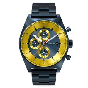 DETOMASO D10 Herren Chronograph Blau Edelstahl Armband Neu - Bild 1 von 6