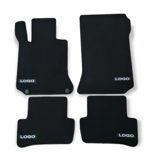 Car Floor Mats Velour For AMG Mercedes Е Class Coupe Car Liners Waterproof Black - Picture 1 of 14