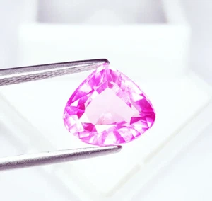 Anillo de zafiro rosa natural con piedras preciosas sueltas certificadas de 6,02 quilates tamaño gema transparente - Imagen 1 de 10