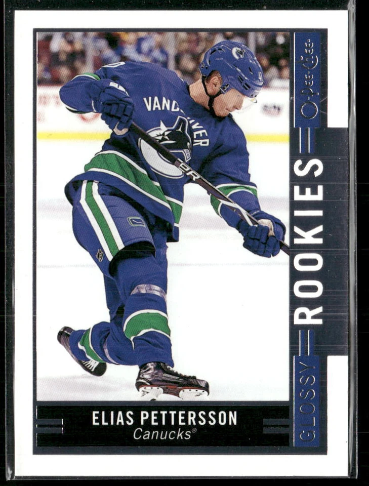 2018-19 U D #R-10 Elias Pettersson Vancouver Canucks OPC Glossy Rookies Card - Image 1 of 2
