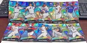 2017 Topps Chrome Zukunft Stars Refraktor Menge 10 W / Willson Contreras,Trea - Bild 1 von 1