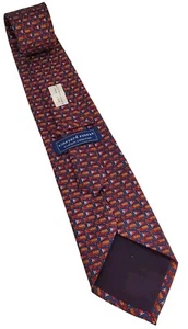 Cravatta collo uomo seta collezione personalizzata Vineyard Vines bandiera camion dei pompieri 40° anniversario - Foto 1 di 9