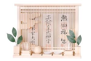 Modernes Kamidana Set mit Shingu Hakomiya Sansha Kompakt Wandbehänge Made in JP