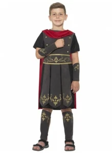Roman Soldier Boys Costume Child Greek Ancient Roman Historical Spartan Dress Up - Picture 1 of 3