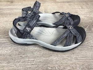 Keen BALI Gray & Black Strappy Sandal Closed Toe Women's Size 9 Footwear 1016806 - Picture 1 of 13