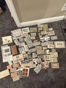 HUGE RARE Vintage Foreign Country Mixed UNUSED USED Antique Lot #14 - Picture 1 of 8