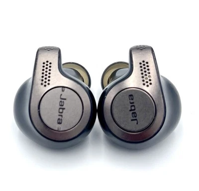 Jabra Elite 65t Wireless Earbuds - Black/Gray Color - NO CASE Left & Right Buds - Image 1 of 3