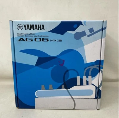Yamaha AG06MK2 6-Channel Live Streaming Loopback Audio Mixer, White - Image 1 of 4