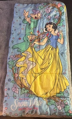 SACO DE DORMIR BLANCO COMO LA NIEVE de colección Seven Dwarfs Disney World niños jóvenes *Leer* Foto 1 de 4