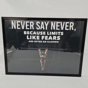 Motivational Quote Gymnastics Sport Wall Art Home Framed Poster 16" × 12" READ⬇ - Picture 1 of 5