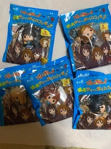 K-On figure strap key chain Lot 5 set mascot retro Japan anime hobby m633 - Picture 1 of 3