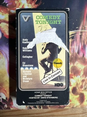 HBO COMEDY TONIGHT David Steinberg VHS Andy Kaufman, Robin Williams 1982 Rare - Image 1 of 4