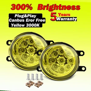 Par de luces antiniebla amarillas para parachoques para Toyota RAV4 2006-2012 - Imagen 1 de 15