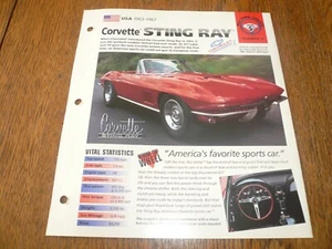1966 Chevrolet Corvette Sting Ray UNIQUE IMP BROCHURE  - Picture 1 of 3