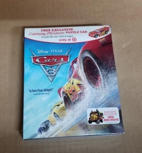 CARS 3 (Blu-ray + DVD + Digital, 2017) Target Exclusive New Sealed - Picture 1 of 2