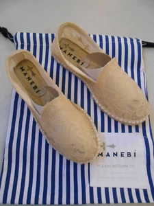 SIZE 36 MANEBI ESPADRILLE P11N00 CHAMPAGNE COLOR NEW SHOES BAG SPAIN US SIZE 5.5 - Picture 1 of 6